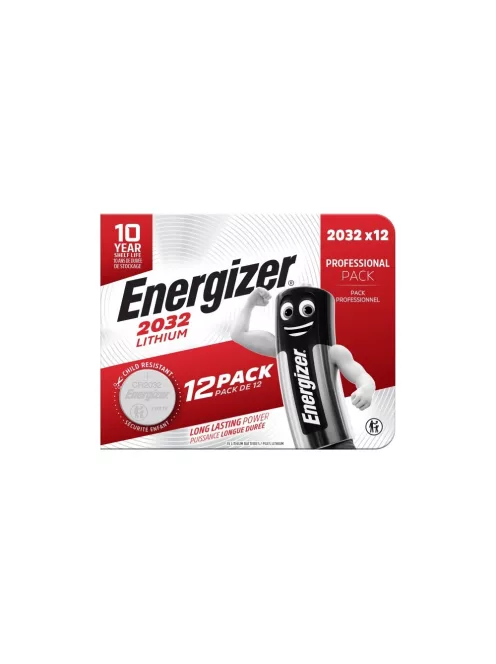 Elem gombelem CR2032 lítium 12 db/csomag, Energizer