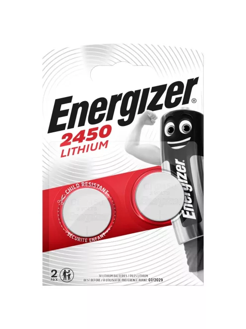Elem gombelem CR2450 lítium 2 db/csomag, Energizer