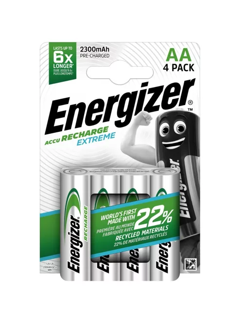Akkumulátor AA ceruza 2300mAh Extreme 4 db/csomag, Energizer