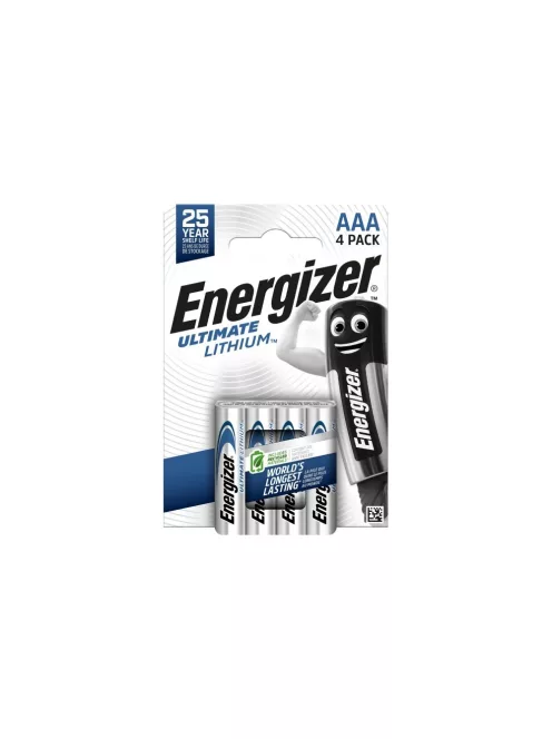 Elem AAA mikro LR03 Ultimate Lítium 4 db/csomag, Energizer