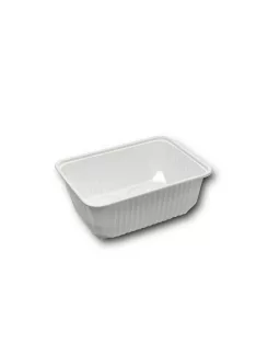   Elviteles doboz alj szögletes 1000 ml PP 50 db/csomag fehér