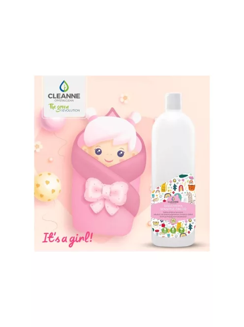 Öblítő koncentrátum 1 liter Cleanne_Baba-Mama Sensitive Its a girl