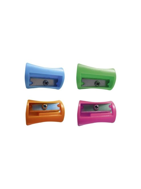 Hegyező 1 lyukú műanyag Connect különféle színek