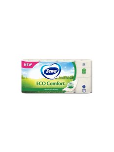  Toalettpapír 3 rétegű 150 lap/tekercs 8 tekercs/csomag Zewa Eco Comfort