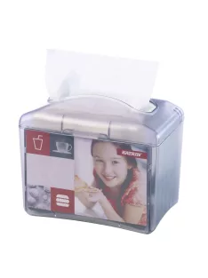   Adagoló hajtogatott szalvétához asztali 13,5x12,5x17,5 cm Katrin_22564 szürke