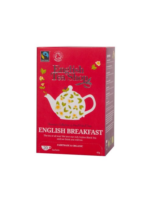 Fekete tea 20x2 g English Tea Shop 20, bio English Breakfast