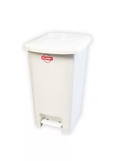 Szemeteskuka pedálos műanyag 25 literes fehér UP401-001