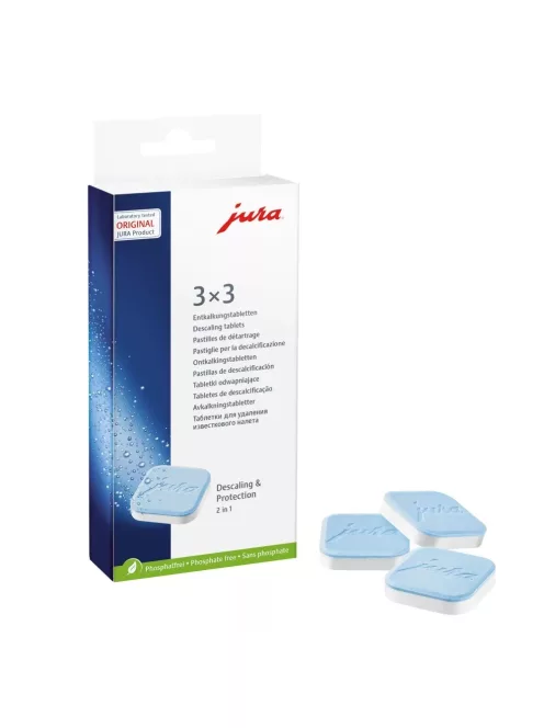 Vízkőoldó tabletta kávéfőző gépekhez 3x3 db/doboz Jura_61848