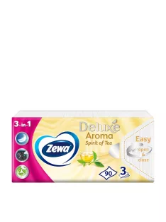   Papírzsebkendő 3 rétegű 90 db/csomag Zewa Deluxe Spirit of Tea