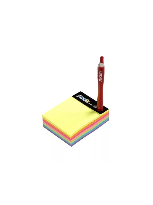 Jegyzettömb öntapadó, 101x76mm, 280lap, Stickn Magic Cube neon színek