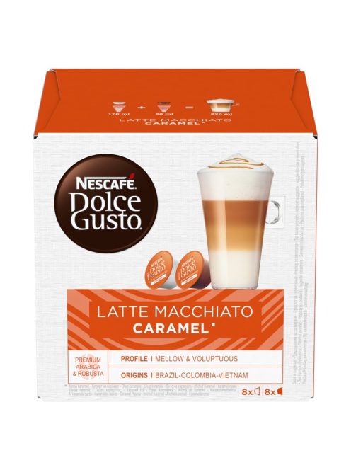 Kávékapszula, Nescafé Dolce Gusto Espresso Latte Macchiato, karamellás 8x2db kapszula