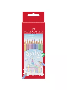   Színes ceruza készlet hatszögletű kastélyos Faber-Castell 10klf. szín