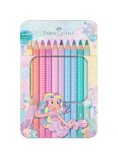   Színes ceruza készlet háromszögletű SPARKLE Faber-Castell 10klf. szín