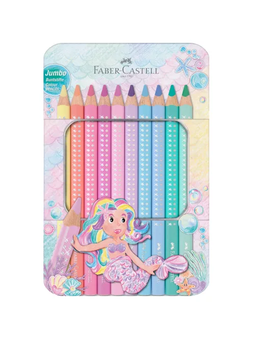 Színes ceruza készlet háromszögletű SPARKLE Faber-Castell 10klf. szín