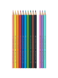   Színes ceruza készlet hatszögletű UNIKORNIS + matrica Faber-Castell 10+3klf. szín