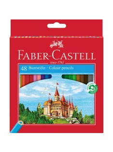   Színes ceruza készlet hatszögletű kastélyos  Faber-Castell 48klf. szín