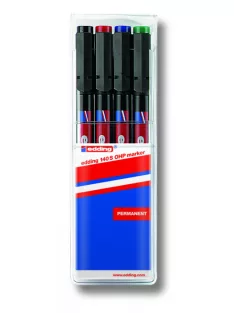   Alkoholos marker készlet, 0,3mm, 140S OHP Edding, 4 klf. szín
