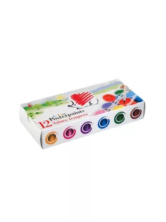 Tempera tégelyes 12x25ml, Süni Ico 12 klf. szín