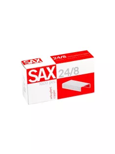 Tűzőkapocs, 24/8, réz, Sax