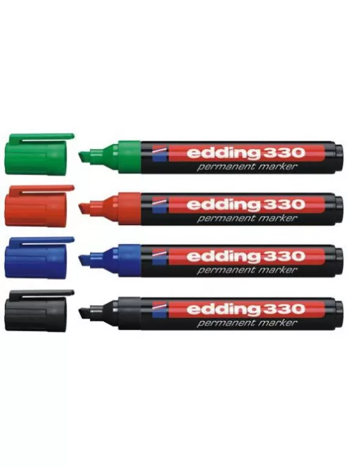 Alkoholos marker 1-5mm, vágott Edding 330 fekete
