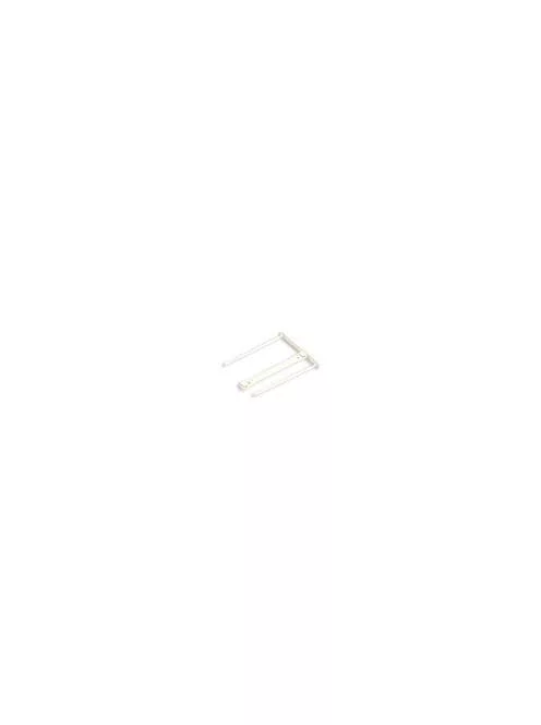 Lefűzőklip, műanyag, 100mm, Fellowes® Bankers Box Pro, 100 db/csomag, fehér