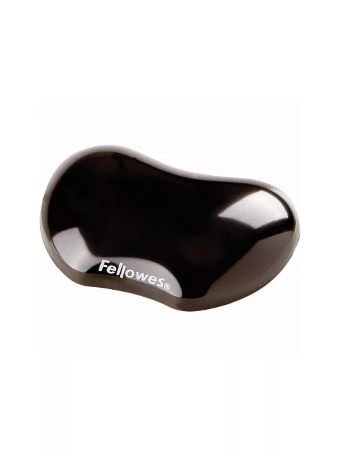 Csuklótámasz, mini, géltöltésű, Fellowes® Crystal Gel, fekete