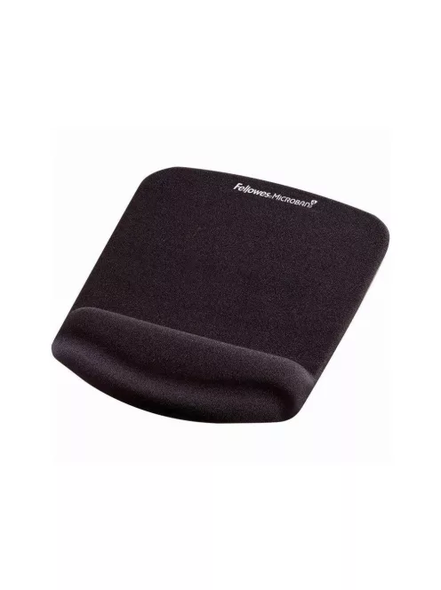 Egérpad csuklótámasszal, habtöltésű, Fellowes® PlushTouch, fekete