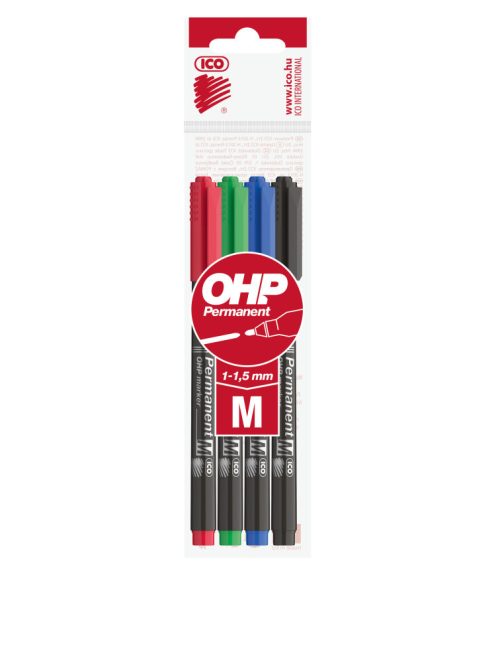Permanent marker OHP M ICO 4 klf.szín 10db/dob 