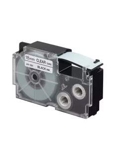   Feliratozógép szalag XR-18X1 18mmx8m Casio víztiszta/fekete