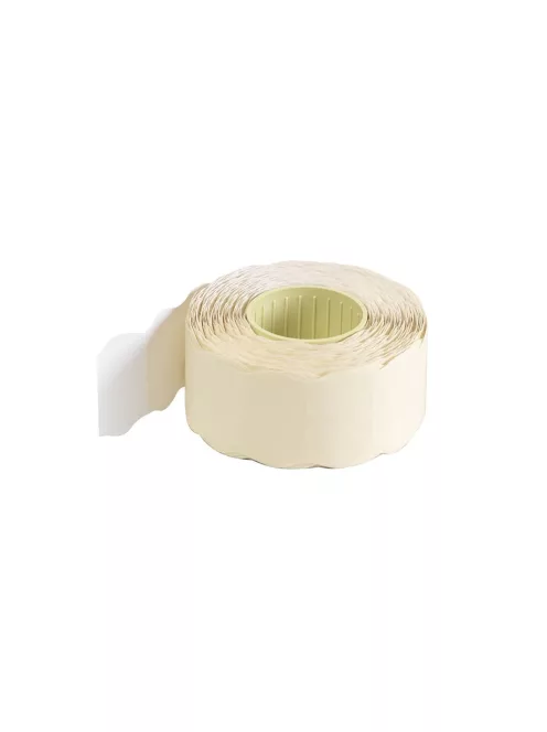 Árazószalag 25x16mm, stancolt 10 tekercs/csomag, fehér