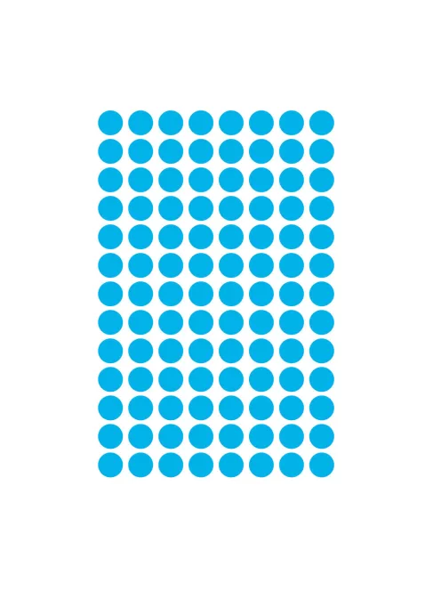 Etikett címke, o8mm, jelölésre, 104 címke/ív, 4 ív/doboz, Avery kék