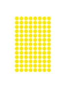 Etikett címke, o8mm, jelölésre, 104 címke/ív, 4 ív/doboz, Avery sárga