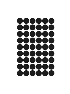   Etikett címke, o12mm, jelölésre, 54 címke/ív, 5 ív/doboz, Avery fekete