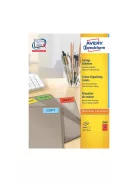 Etikett címke, 70 x37mm, univerzális, 24 címke/ív, 100 ív/doboz, Avery piros