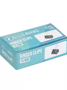 Binderkapocs 15mm, 12 db/doboz, Bluering®