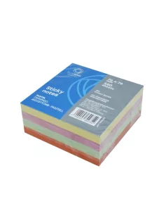   Jegyzettömb öntapadó, 75x75mm, 320lap, Bluering® , pasztell