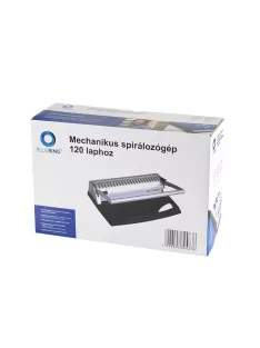   Spirálozógép, műanyag spirálkötéshez, 120lap lyukasztás 8lap Bluering® COMBINDER 120