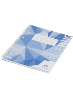   Spirálfüzet A4, 70lap, műanyag borítós perforált lyukasztott Bluering® vonalas