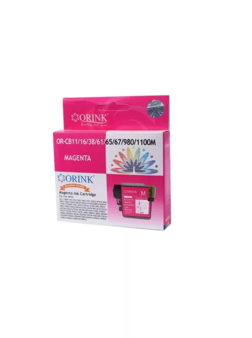 Brother CB11/LC980/LC985/LC1100XL tintapatron magenta ORINK