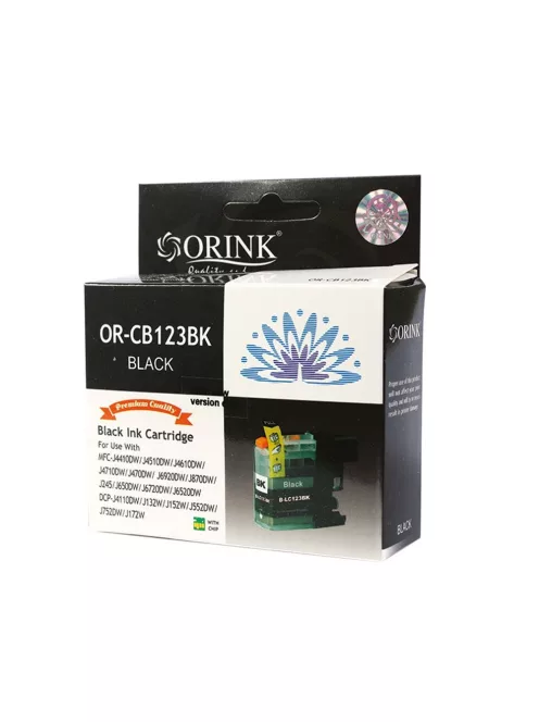 Brother LC123 tintapatron black ORINK