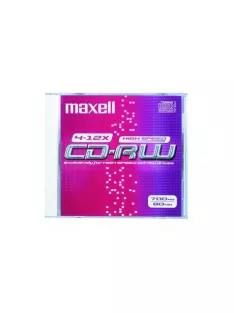 CD-RW80 12X újraírható CD normál tokban Maxell
