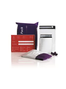   Futártasak A2, 430x600 + 50 mm. szilikonos záródás 100 db/csomag Coex Fehér/Fekete