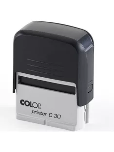 Bélyegző C30 Colop fekete ház/kék párna