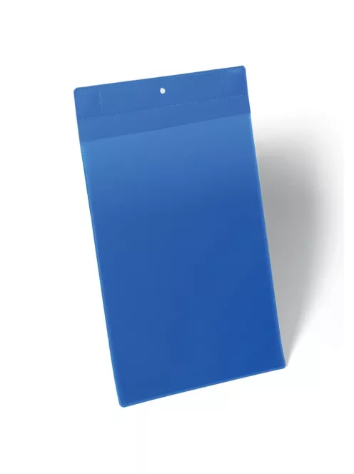 Mágneses dokumentum tároló zseb A4, álló, 10 db/csomag, Durable Neodym, kék