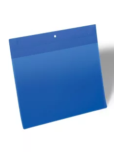   Mágneses dokumentum tároló zseb A4, fekvő, 10 db/csomag, Durable Neodym kék