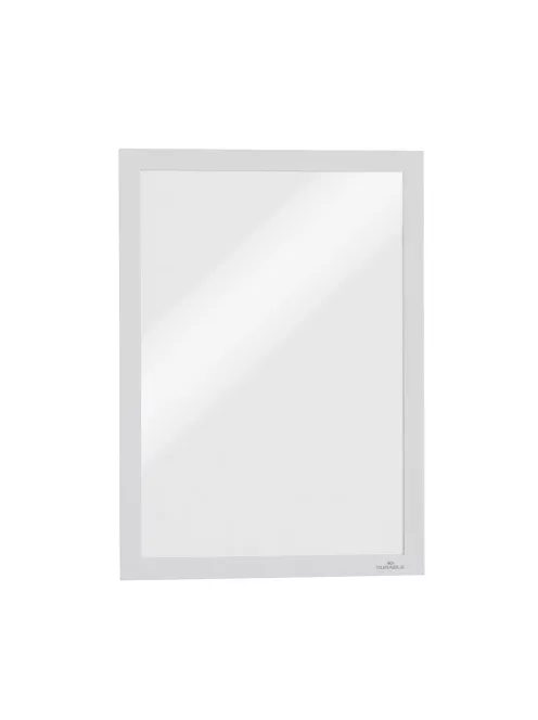 Infókeret A4, XXL csomag, 10 db/doboz, Durable Duraframe® fehér