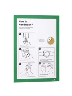   Infókeret A4, XXL csomag, 10 db/doboz, Durable Duraframe® zöld