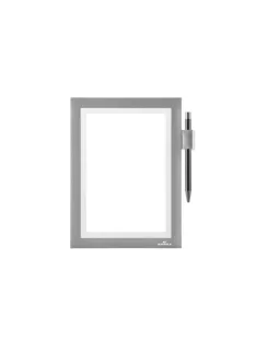   Infókeret A5, öntapadó hátlap, mágneses záródás Duraframe® Note ezüst