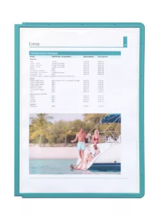 Bemutatótábla panel, A4, 5 db/csomag, Durable Sherpa zöld