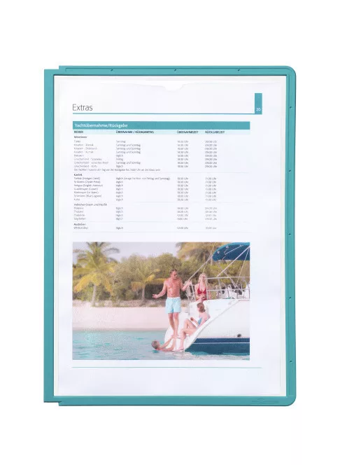 Bemutatótábla panel, A4, 5 db/csomag, Durable Sherpa zöld